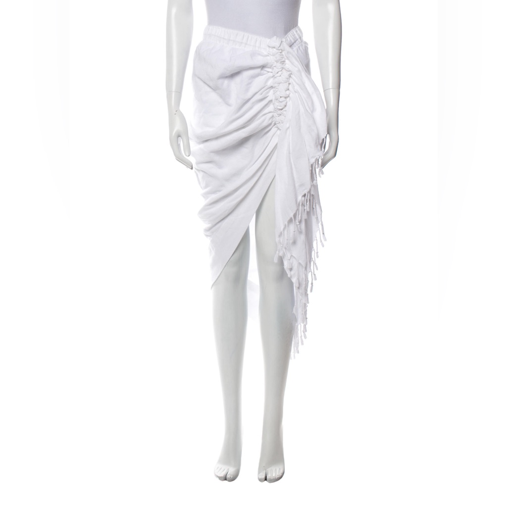 Elegant White Midi Skirt